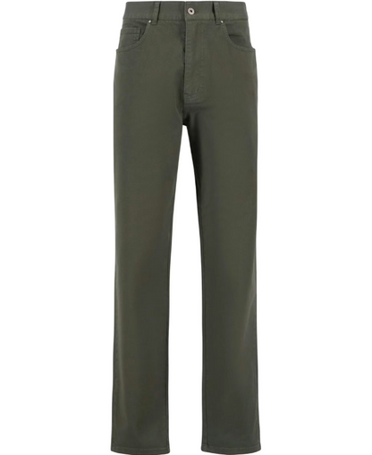 Washed Stretch Twill Relaxed Fit Trouser