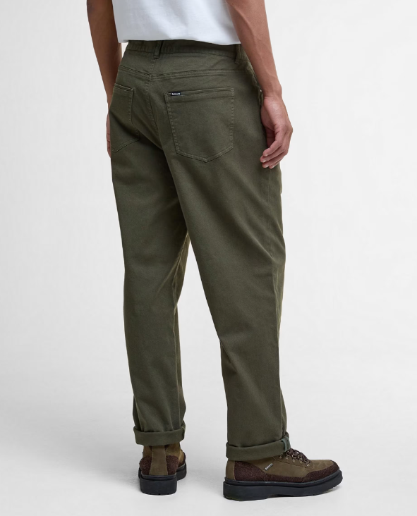 Washed Stretch Twill Relaxed Fit Trouser
