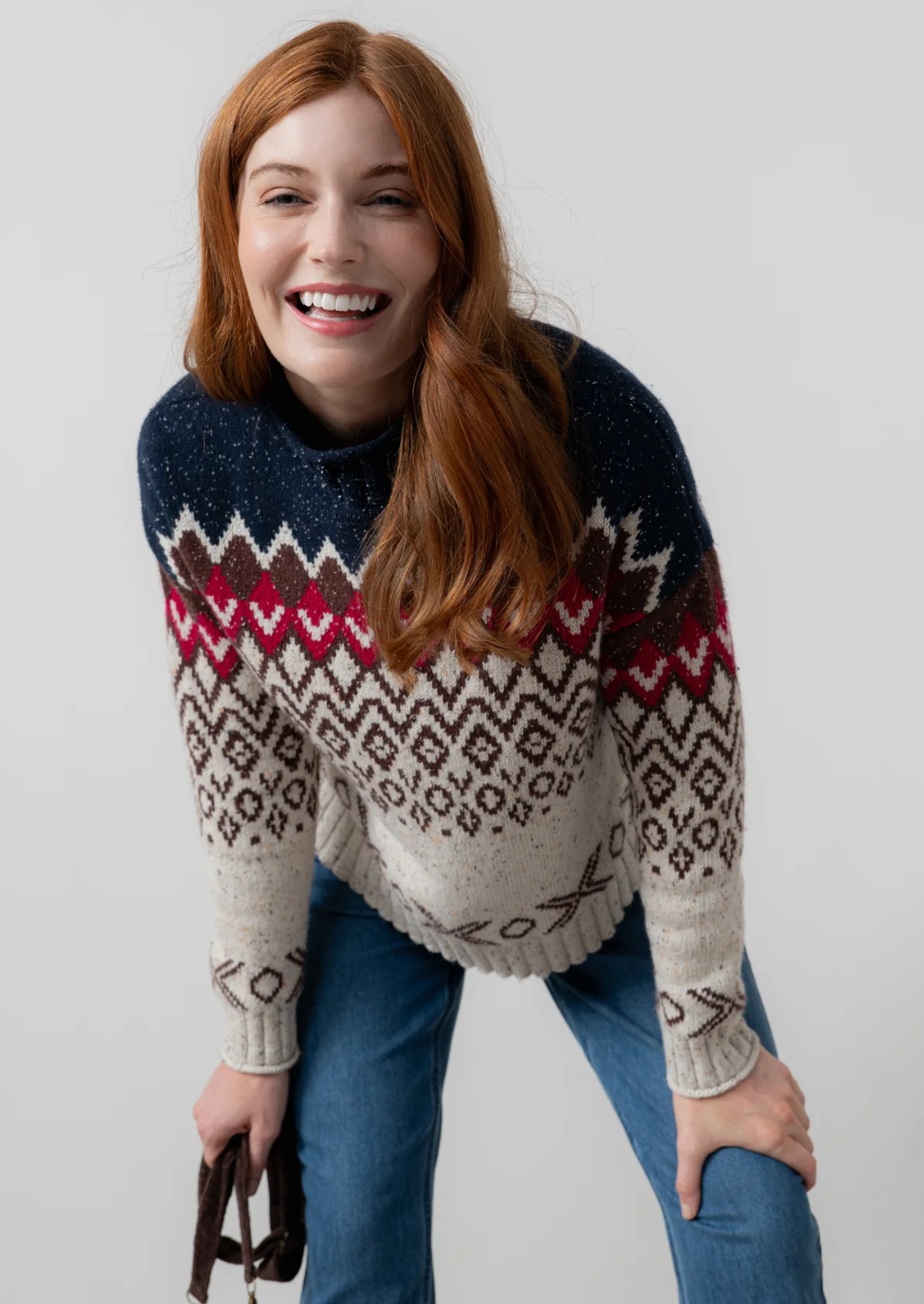 Maeve Fairisle High Neck Jumper