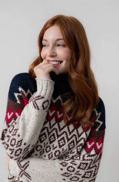 Maeve Fairisle High Neck Jumper