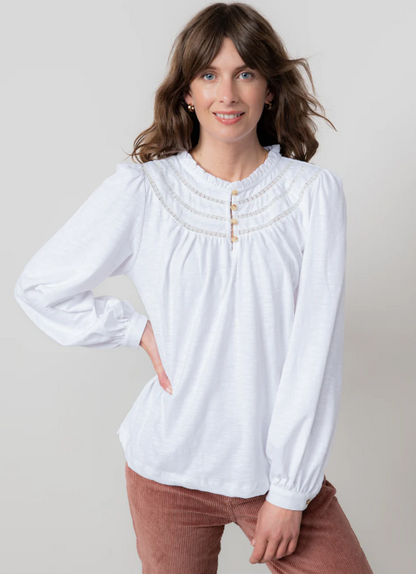 Luna Jacquard Blouse