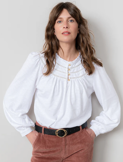 Luna Jacquard Blouse