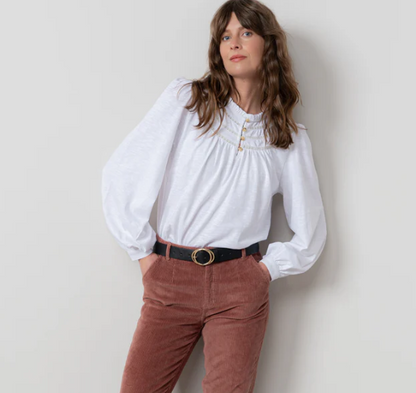 Luna Jacquard Blouse