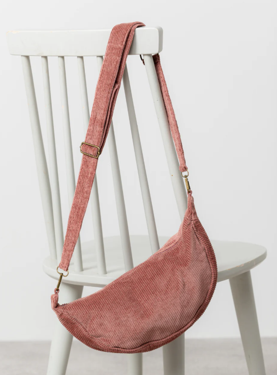 Jumbo Cord Cross Body Bag