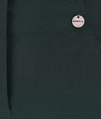 Bella 09 Ankle Grazer Trousers Dark Green