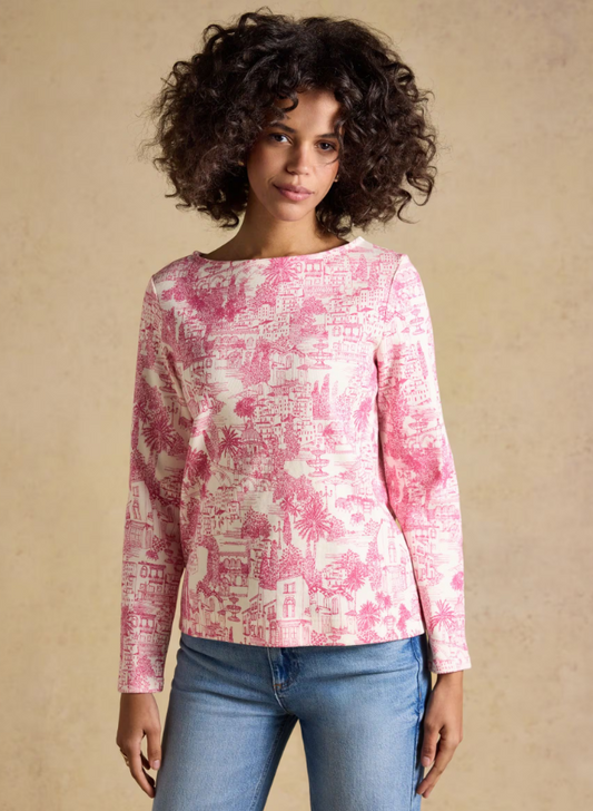 Harbour Pink City Toile Printed Top