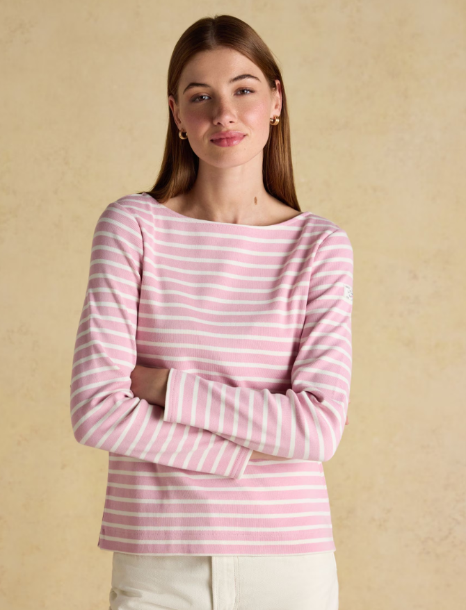 Harbour Pink Stripe Breton Top