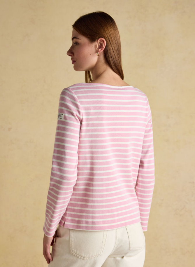 Harbour Pink Stripe Breton Top