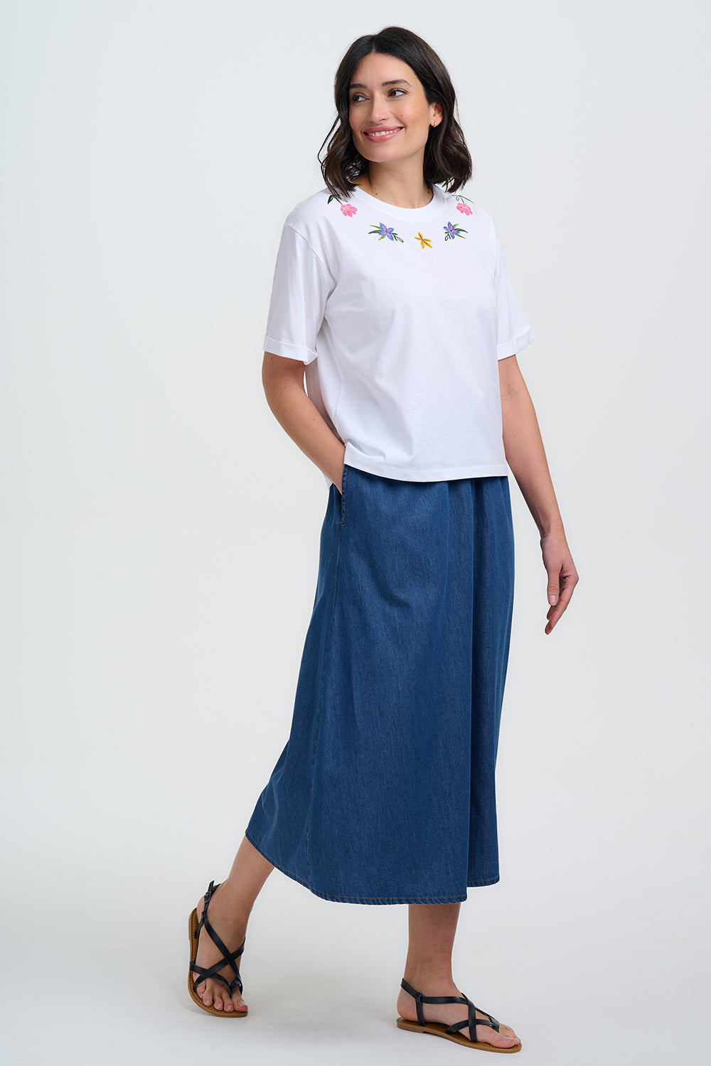Sugarhill Brighton Celia Boxy T-shirt White