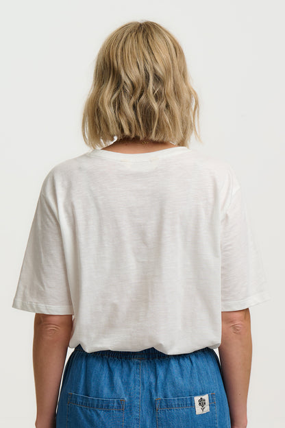 Sugarhill Brighton Kinsley Solstice Oversized T-shirt White