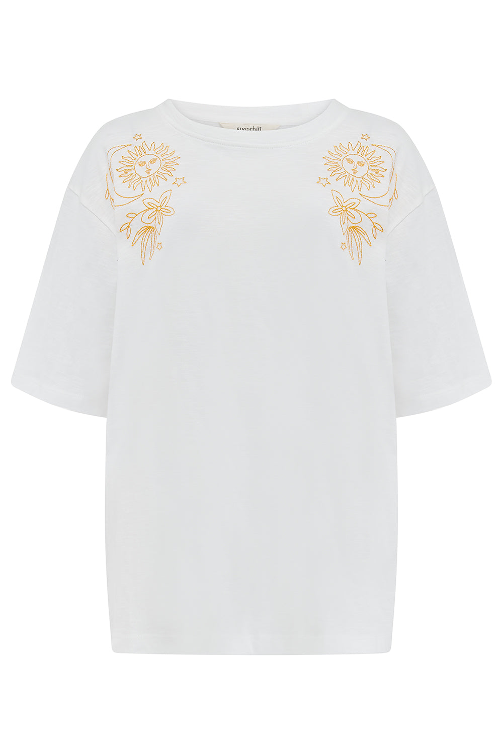 Sugarhill Brighton Kinsley Solstice Oversized T-shirt White