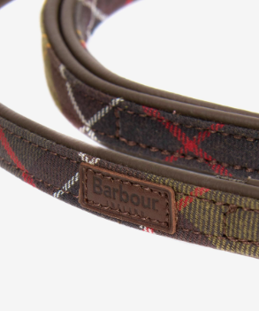 Barbour Tartan Dog Lead Green