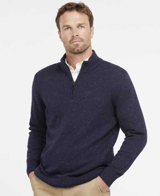Barbour Tisbury Half Zip Sweater Navy