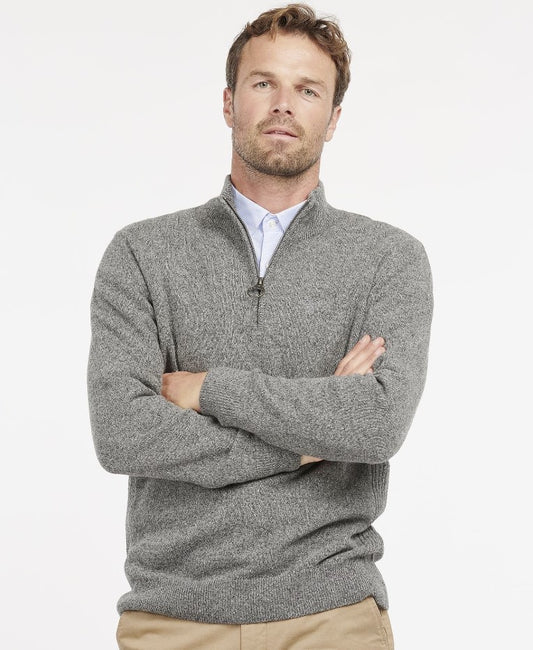 Barbour Tisbury Half Zip Sweater Grey