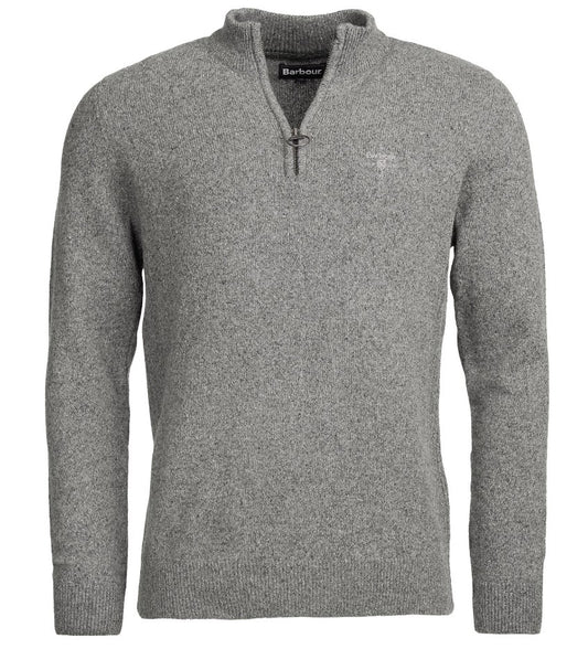 Barbour Tisbury Half Zip Sweater Grey