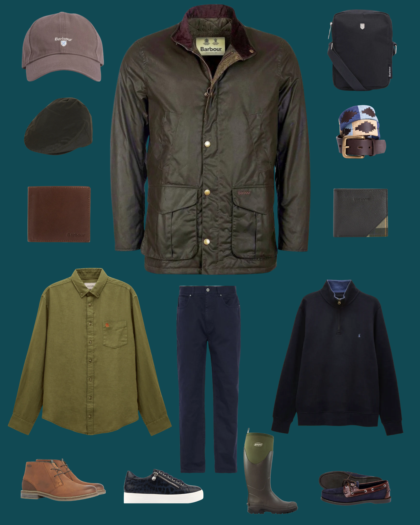 Men's clothing, footwear and accessories