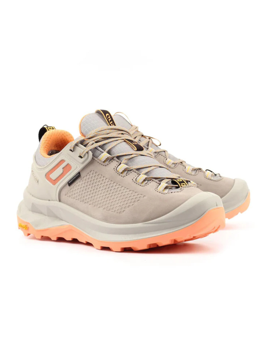 Lady Nomad Wide Fit Light Grey Walking Shoes