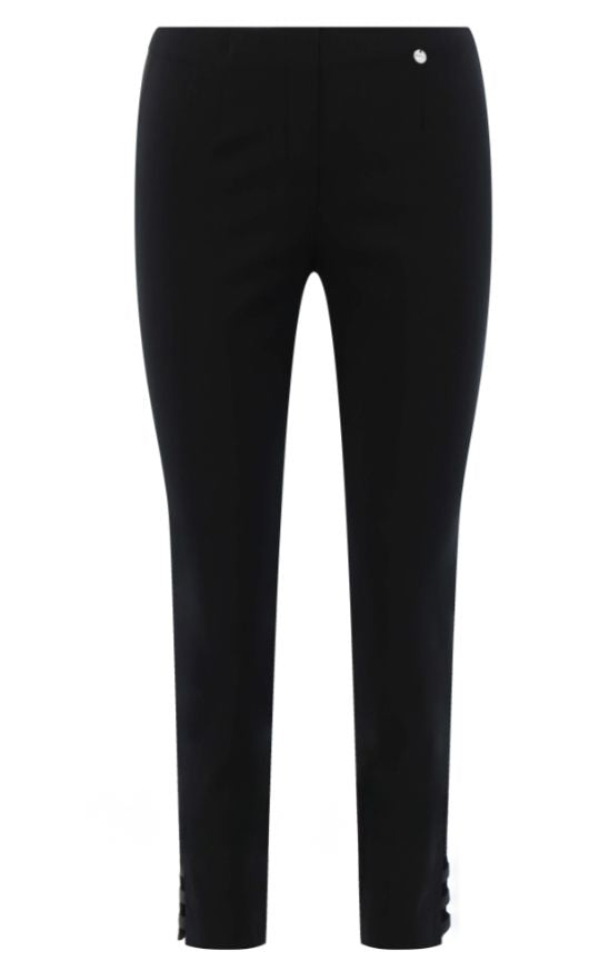 Lena 09 Ankle Grazer Trousers Black
