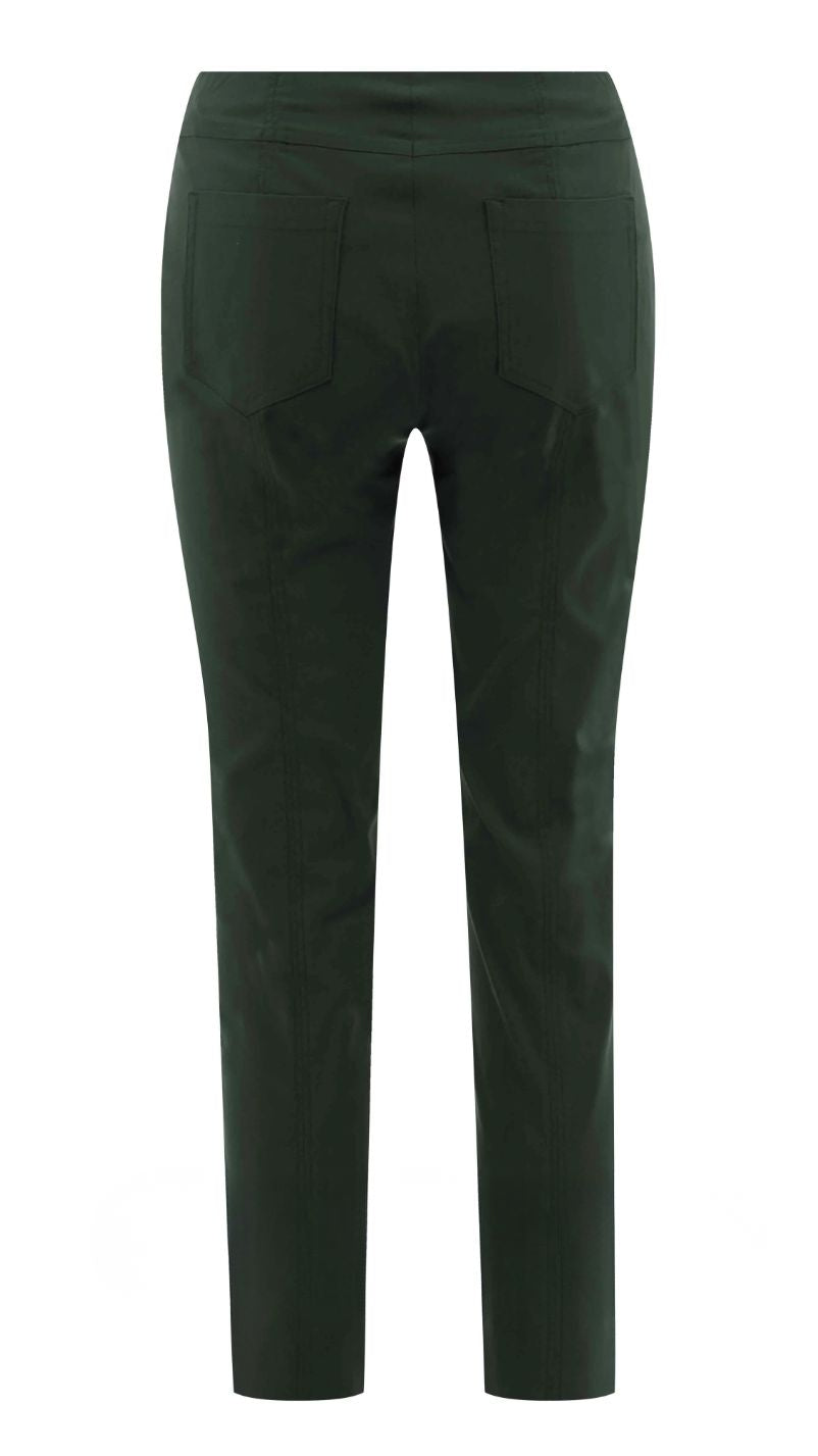 Bella 09 Ankle Grazer Trousers Forest Green