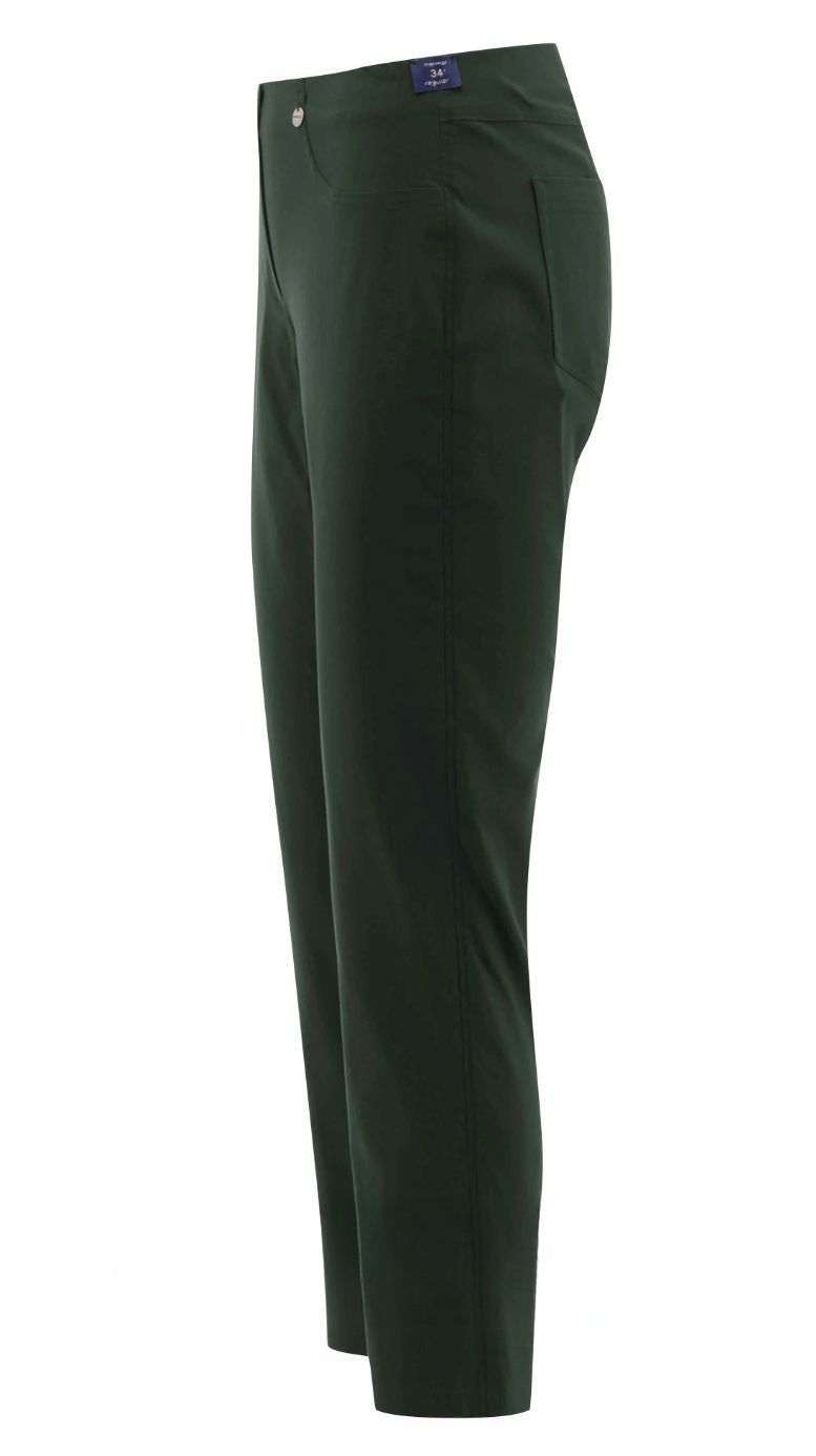 Bella 09 Ankle Grazer Trousers Dark Green