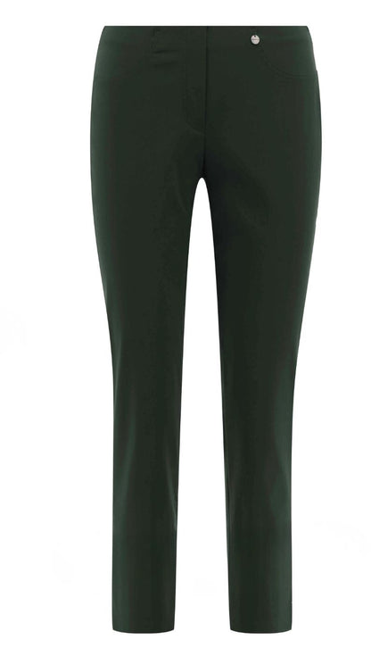 Bella 09 Ankle Grazer Trousers Dark Green