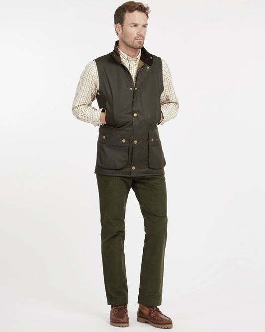 Barbour Westmorland Wax Gilet Olive
