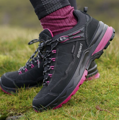 Lady Bodmin Black Walking Shoes