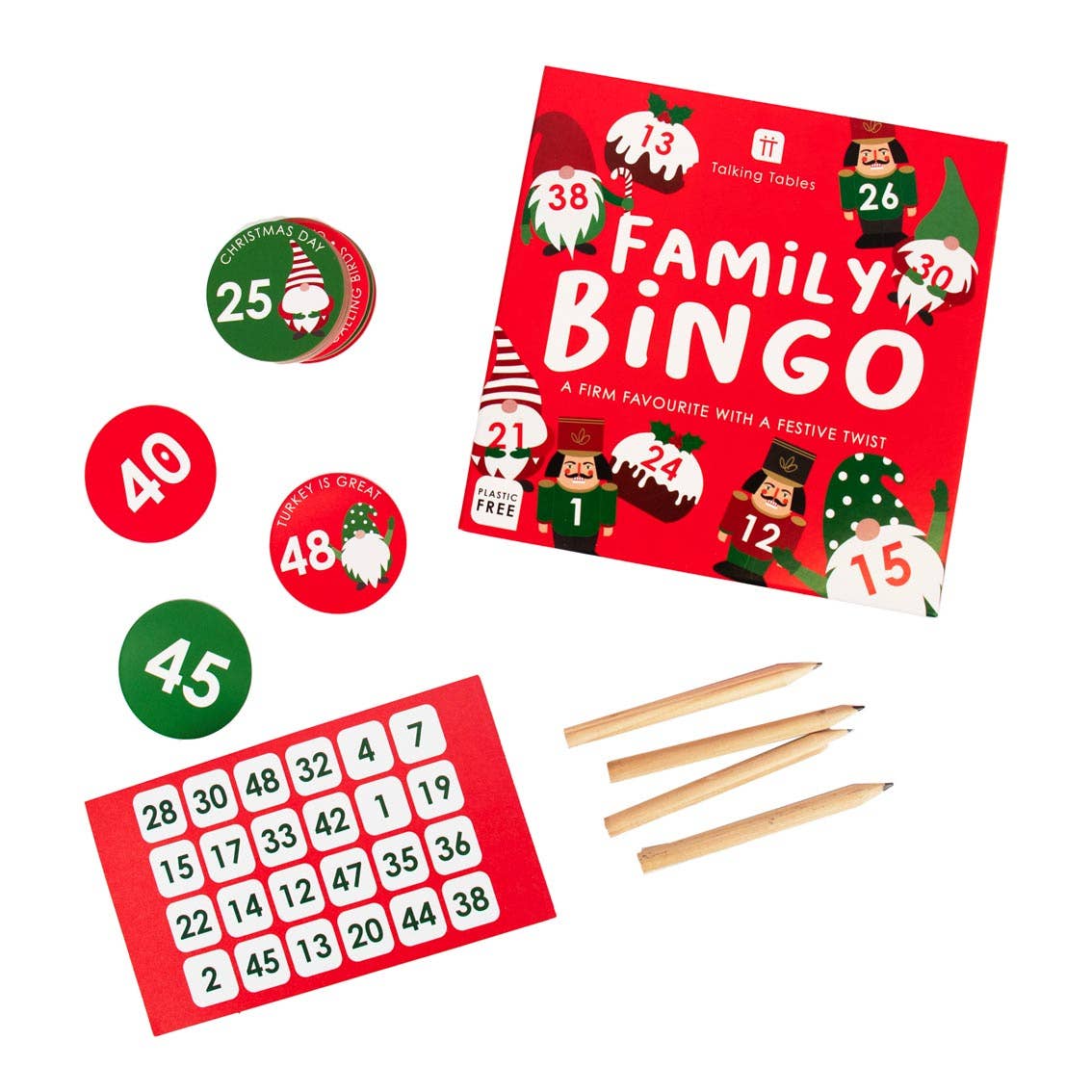 Nutcracker Christmas Bingo Game