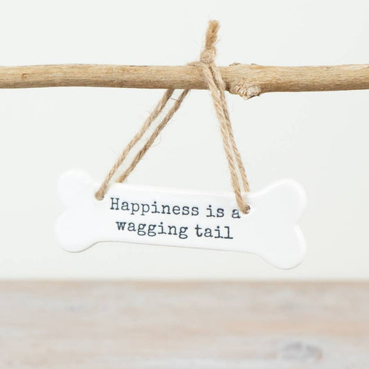Happiness Is A Wagging Tail Ornament