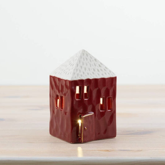 Red LED House Ornament