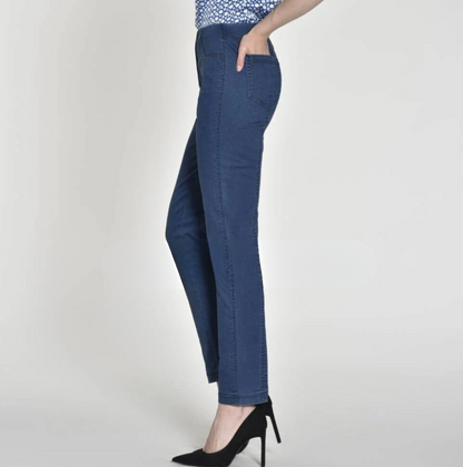 Bella 09 Ankle Grazer Jeans Mid-Blue