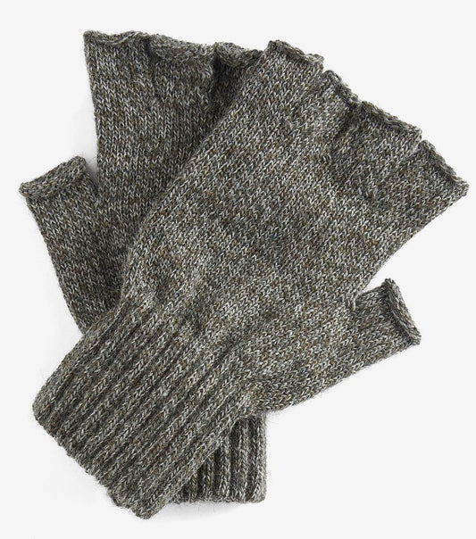 Barbour Fingerless Gloves Grey