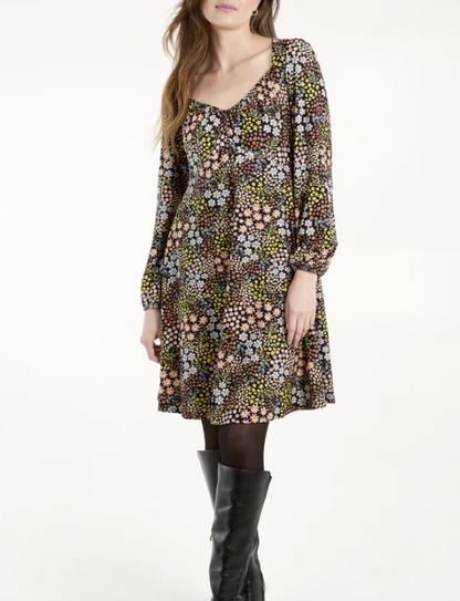 Floral Mini Stretch Dress