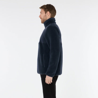 Musto Cove Deep Pile Fleece Pullover Navy