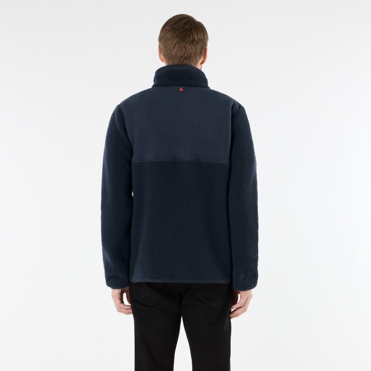 Musto Cove Deep Pile Fleece Pullover Navy