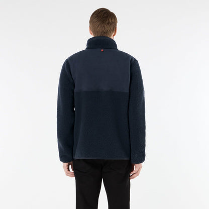 Musto Cove Deep Pile Fleece Pullover Navy