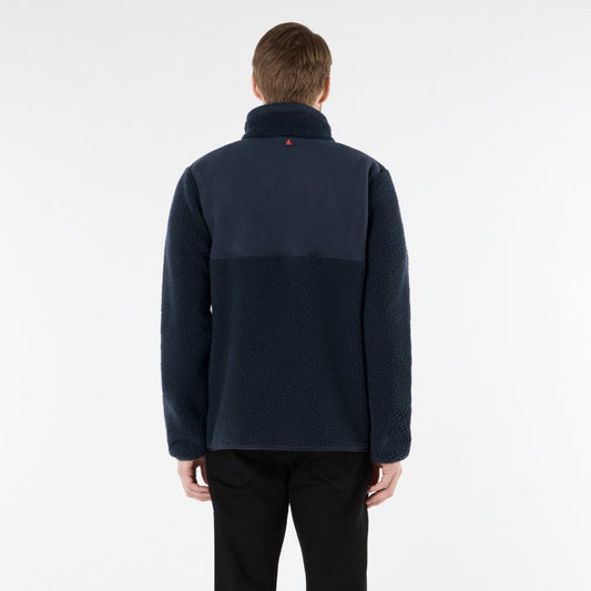 Musto Cove Deep Pile Fleece Pullover Navy