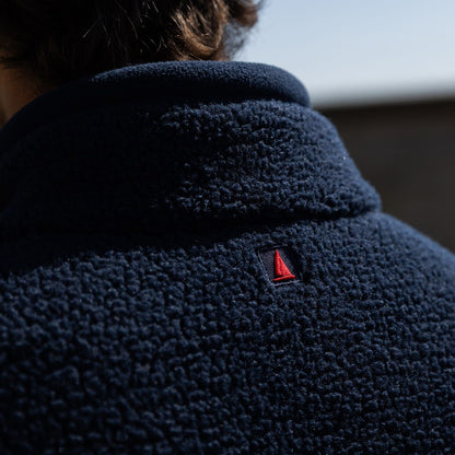 Musto Cove Deep Pile Fleece Pullover Navy