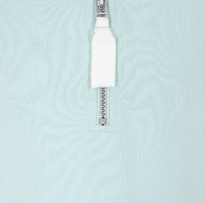 Children's Mint Super Soft 1/4 Zip Sweatshirt