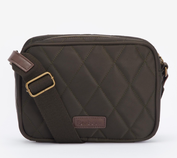 Barbour Quilted Crossbody Bag Olive
