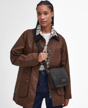 Barbour Quilted Crossbody Bag Olive