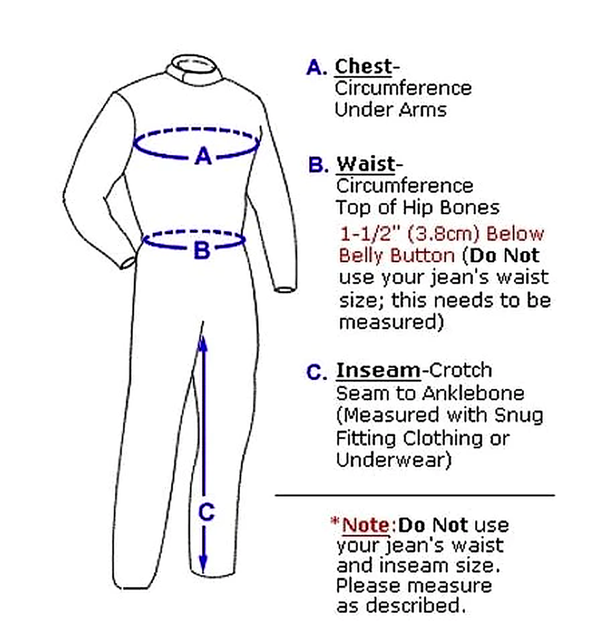 Sizing guide illustration