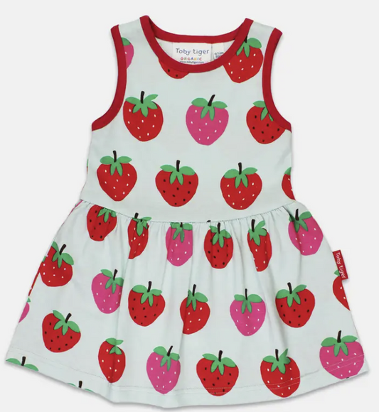Strawberry Print Summer Dress