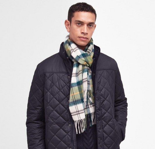 Barbour Tartan Scarf Green