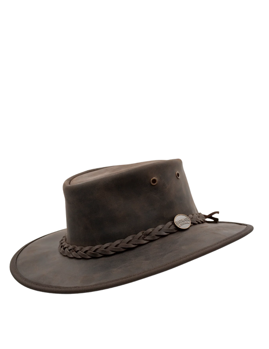 Barmah Foldaway Bronco Hat Brown