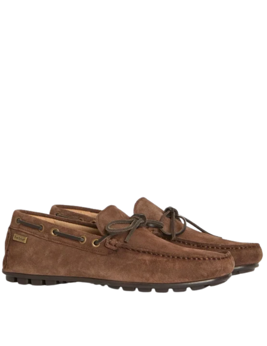 Barbour Courage Driving Shoes Chocco Suede