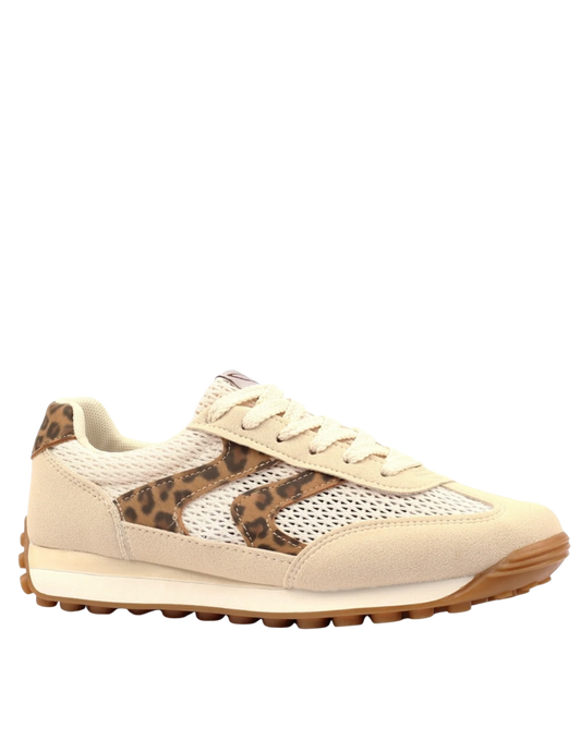Lunar Shoes Yaz Ocelot Trainer Cream