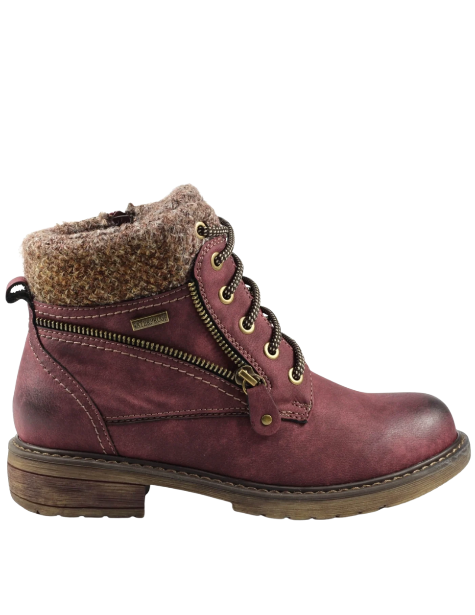 Lunar Shoes Benson III Waterproof Boots Burgundy