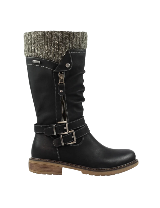 Lunar Shoes Peyton Long Waterproof Boots Black