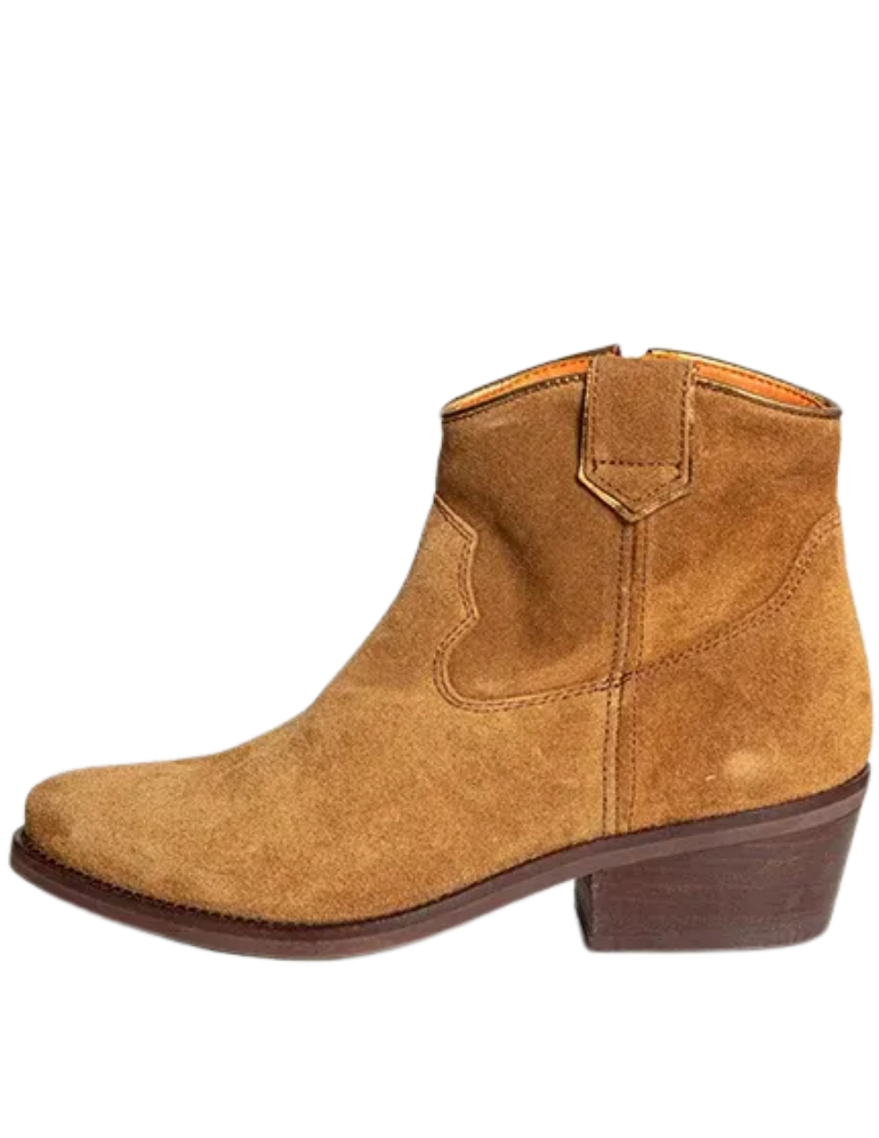 Penelope Chilvers Cassidy Suede Cowboy Boots Tan